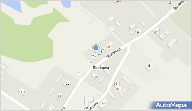 Storkowo, Storkowo, 25b, mapa Storkowo