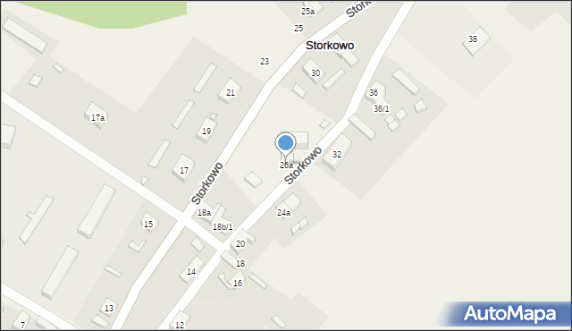 Storkowo, Storkowo, 26a, mapa Storkowo