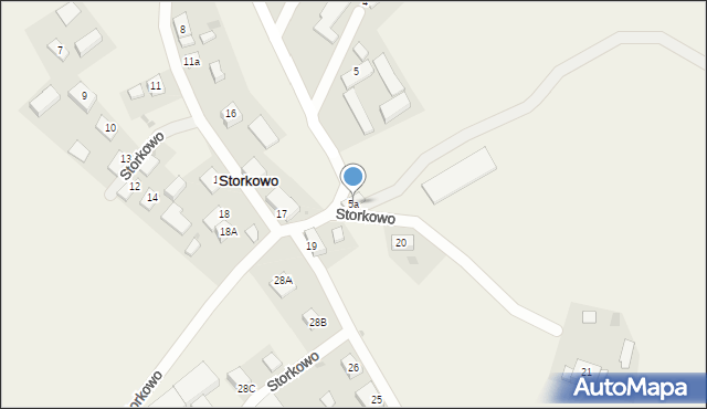 Storkowo, Storkowo, 5a, mapa Storkowo
