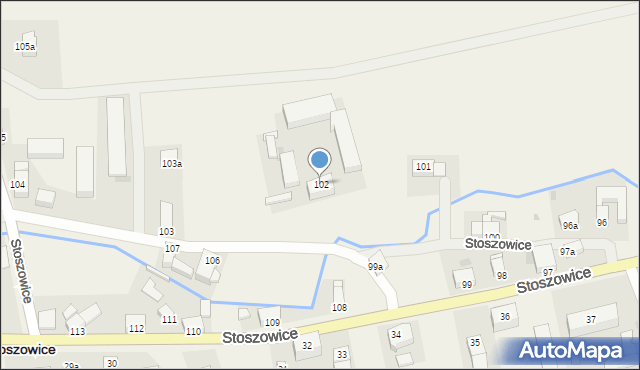 Stoszowice, Stoszowice, 102, mapa Stoszowice