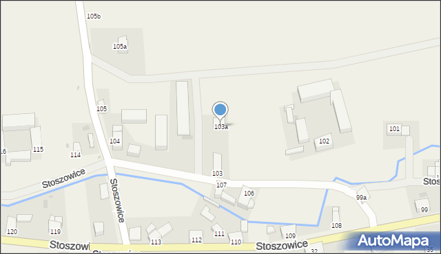 Stoszowice, Stoszowice, 103a, mapa Stoszowice