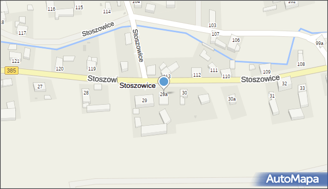 Stoszowice, Stoszowice, 29a, mapa Stoszowice