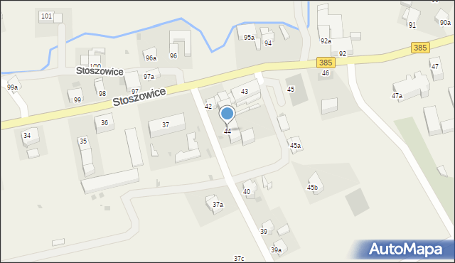 Stoszowice, Stoszowice, 44, mapa Stoszowice