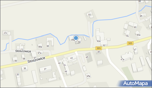 Stoszowice, Stoszowice, 95, mapa Stoszowice