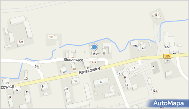Stoszowice, Stoszowice, 96a, mapa Stoszowice