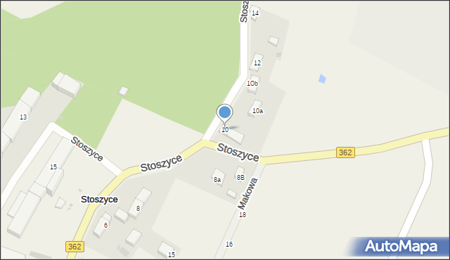 Stoszyce, Stoszyce, 10, mapa Stoszyce