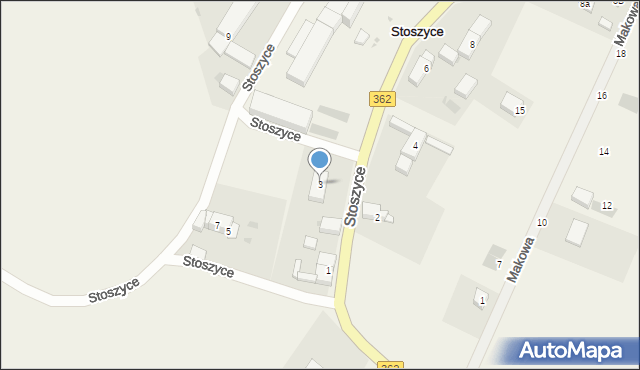 Stoszyce, Stoszyce, 3, mapa Stoszyce
