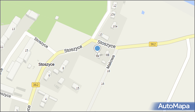 Stoszyce, Stoszyce, 8a, mapa Stoszyce