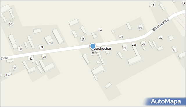 Strachocice, Strachocice, 26, mapa Strachocice