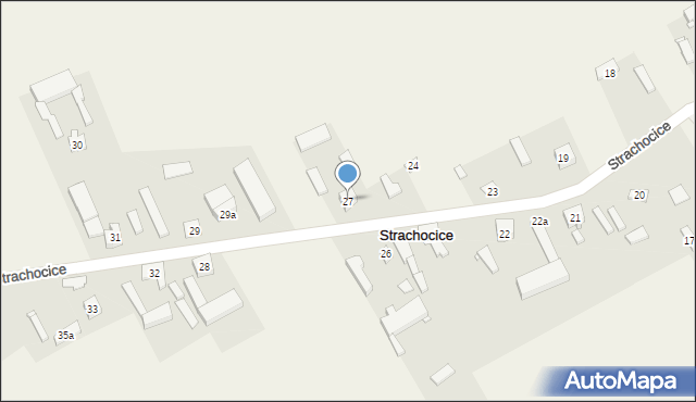 Strachocice, Strachocice, 27, mapa Strachocice