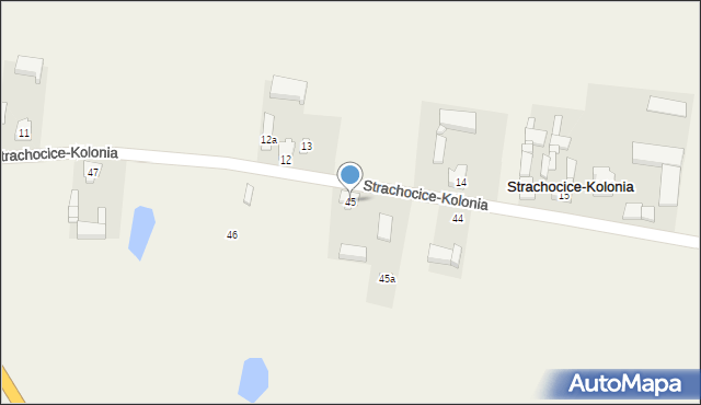 Strachocice-Kolonia, Strachocice-Kolonia, 45, mapa Strachocice-Kolonia