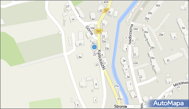 Strachocin, Strachocin, 11, mapa Strachocin