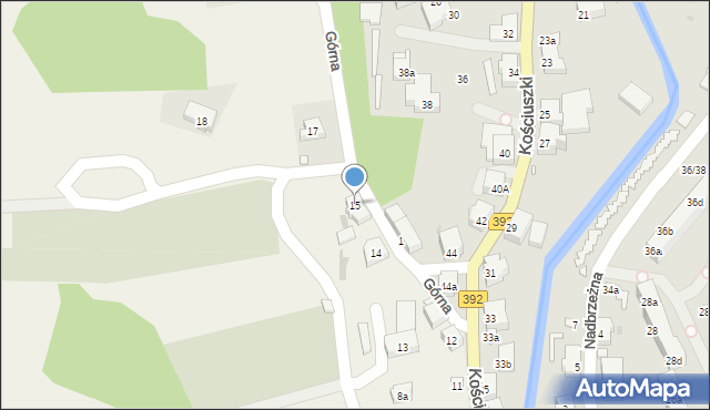 Strachocin, Strachocin, 15, mapa Strachocin