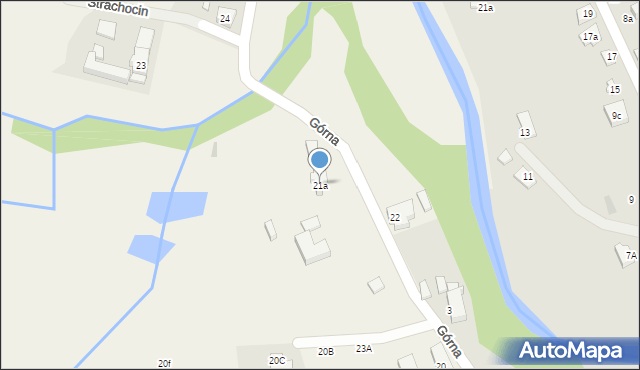 Strachocin, Strachocin, 21a, mapa Strachocin