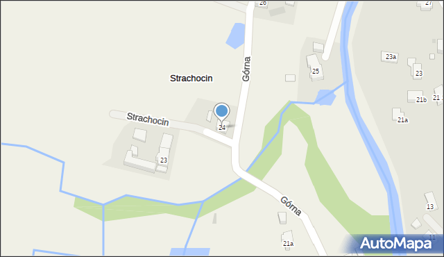 Strachocin, Strachocin, 24, mapa Strachocin