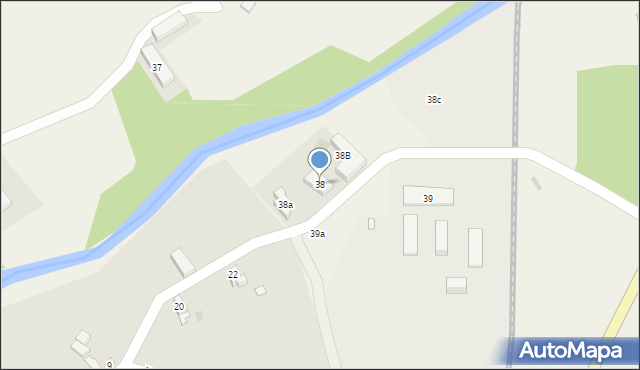 Strachocin, Strachocin, 38, mapa Strachocin