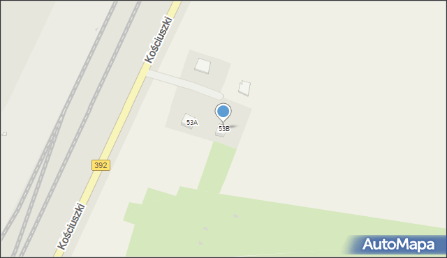 Strachocin, Strachocin, 53B, mapa Strachocin