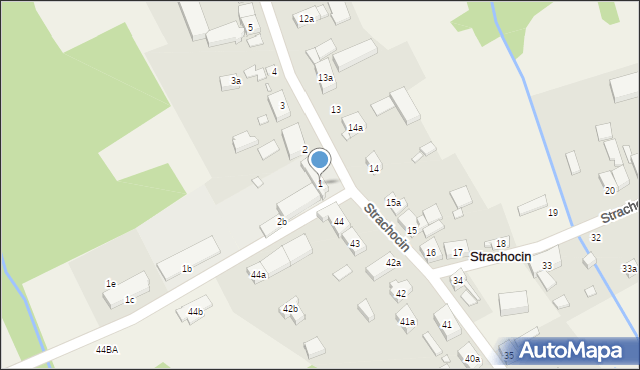 Strachocin, Strachocin, 1, mapa Strachocin