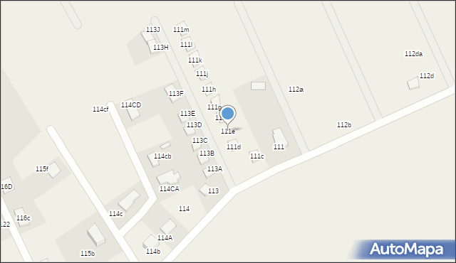 Strachocin, Strachocin, 111e, mapa Strachocin