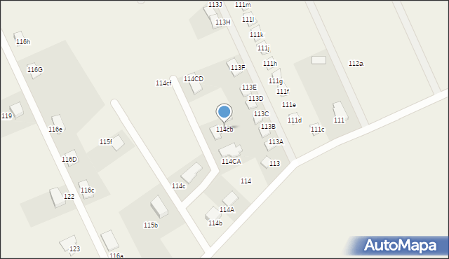 Strachocin, Strachocin, 114cb, mapa Strachocin