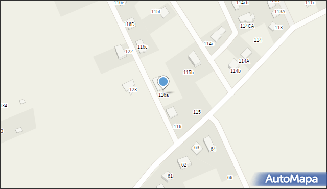 Strachocin, Strachocin, 116a, mapa Strachocin