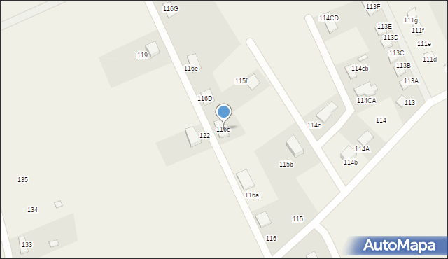 Strachocin, Strachocin, 116c, mapa Strachocin