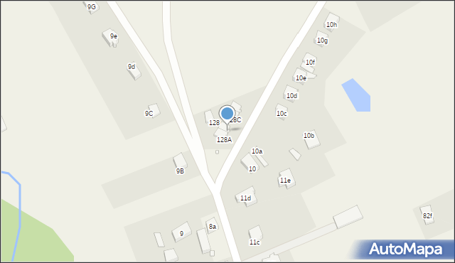 Strachocin, Strachocin, 128B, mapa Strachocin