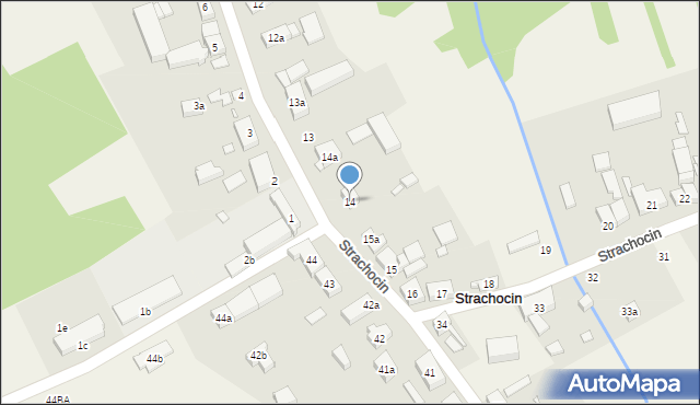 Strachocin, Strachocin, 14, mapa Strachocin