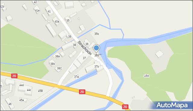 Strachocin, Strachocin, 36b, mapa Strachocin