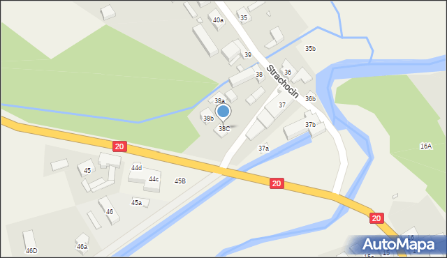 Strachocin, Strachocin, 38C, mapa Strachocin