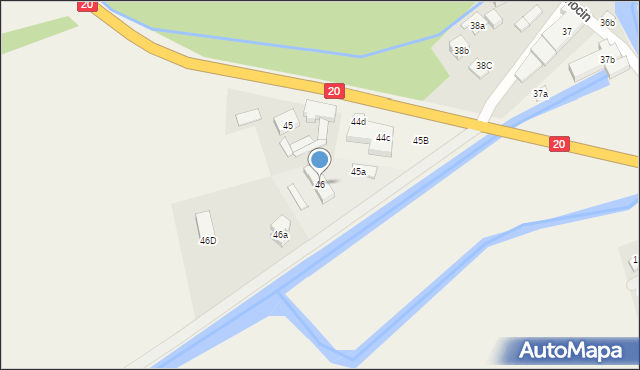Strachocin, Strachocin, 46, mapa Strachocin