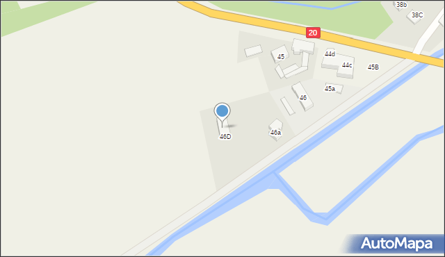 Strachocin, Strachocin, 46c, mapa Strachocin