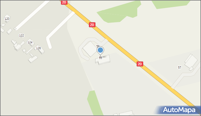 Strachocin, Strachocin, 55, mapa Strachocin