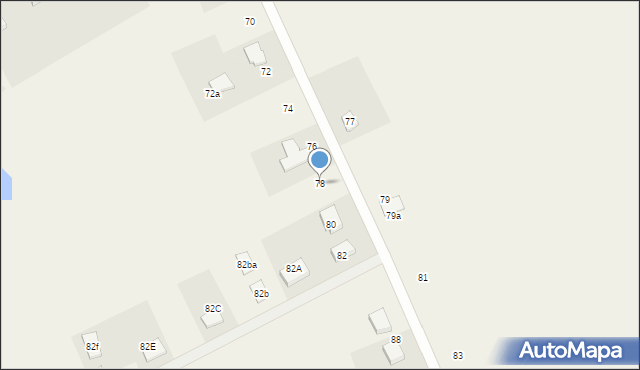 Strachocin, Strachocin, 78, mapa Strachocin