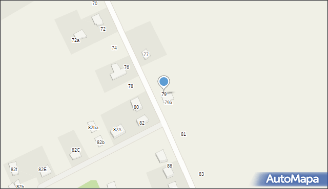 Strachocin, Strachocin, 79, mapa Strachocin