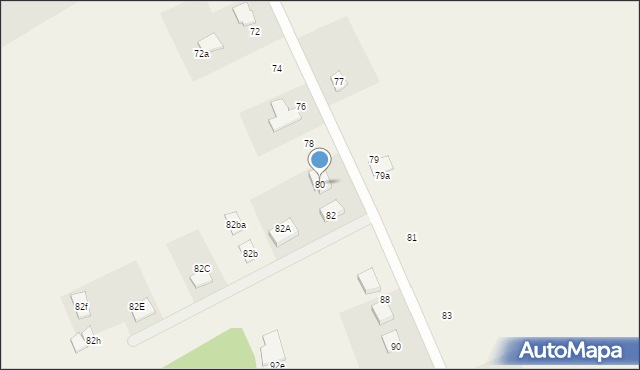 Strachocin, Strachocin, 80, mapa Strachocin