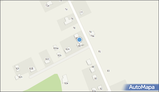 Strachocin, Strachocin, 82, mapa Strachocin