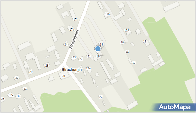 Strachomin, Strachomin, 19, mapa Strachomin