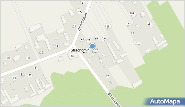 Strachomin, Strachomin, 25, mapa Strachomin