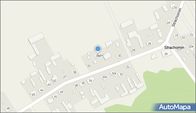 Strachomin, Strachomin, 70, mapa Strachomin