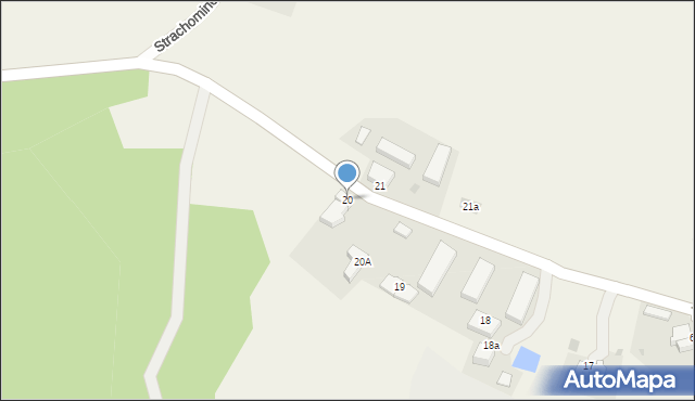 Strachomino, Strachomino, 20, mapa Strachomino