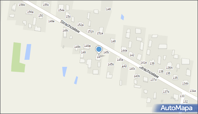 Strachosław, Strachosław, 147, mapa Strachosław