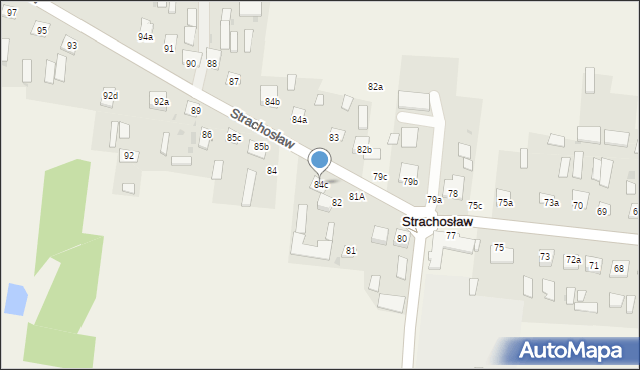 Strachosław, Strachosław, 84c, mapa Strachosław