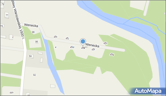 Strachów, Strachów, 45e, mapa Strachów