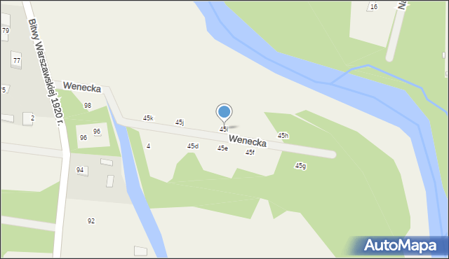 Strachów, Strachów, 45i, mapa Strachów