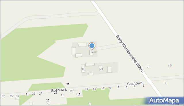 Strachów, Strachów, 7, mapa Strachów