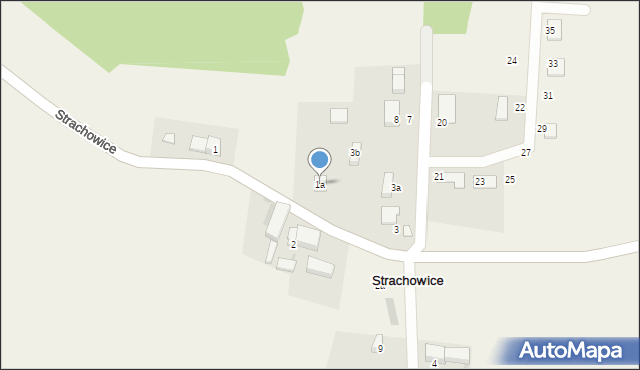 Strachowice, Strachowice, 1a, mapa Strachowice