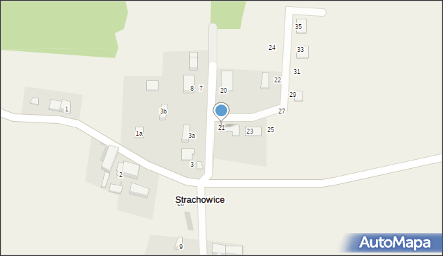 Strachowice, Strachowice, 21, mapa Strachowice
