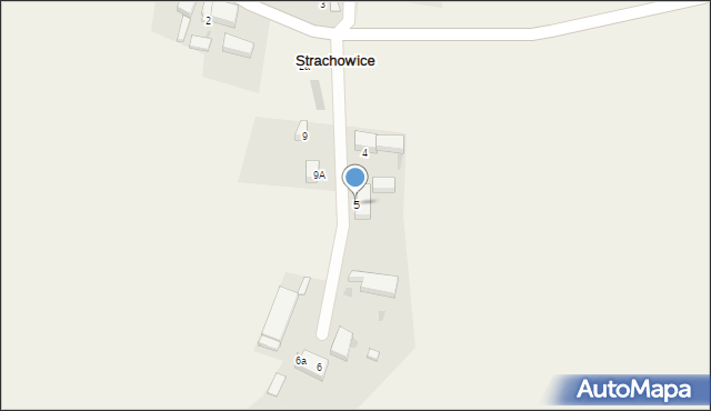 Strachowice, Strachowice, 5, mapa Strachowice