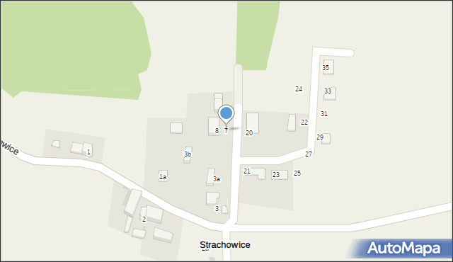 Strachowice, Strachowice, 7, mapa Strachowice